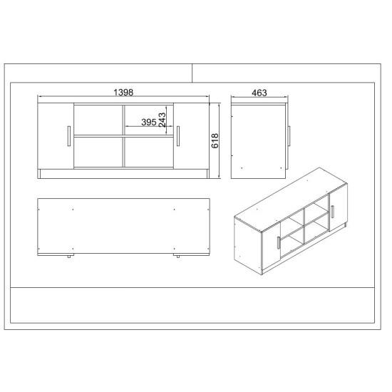 Office Furniture Set Vo18-W White
