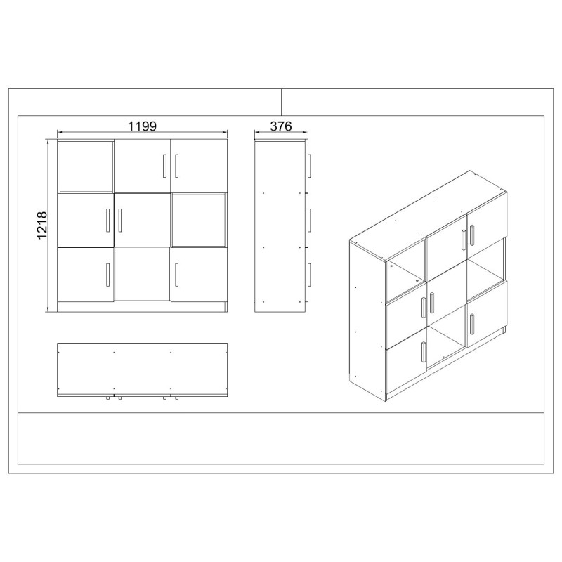 Office Furniture Set Vo19-Ob Oak
Larx
Black