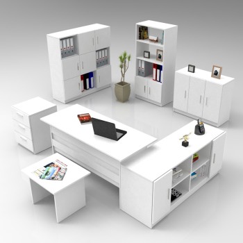 Office Furniture Set Vo19-W White