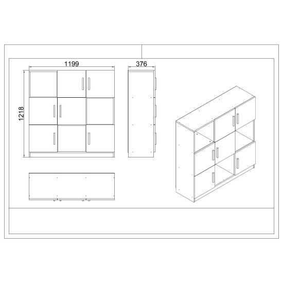 Office Furniture Set Vo19-W White