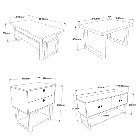 Office Furniture Set Mn10-Ba Baroque
Anthracite