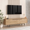 Hanah Home TV Stand On1-S Walnut