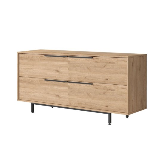 Μπουφές 160x44,5x74,3εκ On3-S Χρώμα Καρυδί
