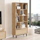 Βιβλιοθήκη - Karla - On4-S - Χρώμα Καρυδί - 84x30x176εκ Βιβλιοθήκη - Karla - On4-S - Χρώμα Καρυδί - 84x30x176εκ