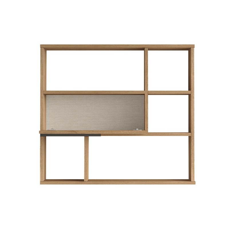 Hanah Home Wall Shelf On5-S Walnut