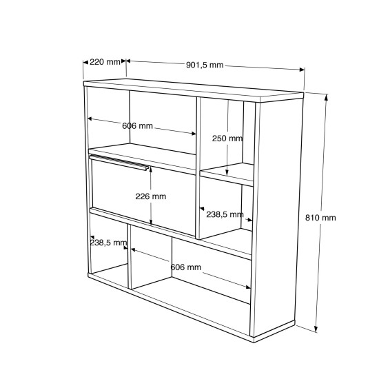 Wall Shelf On5-Su Walnut
Oak