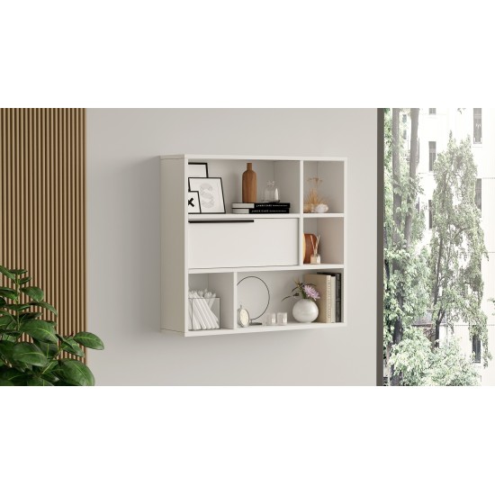 Wall Shelf On5-W White Hanah Home Wall Shelf On5-W White
