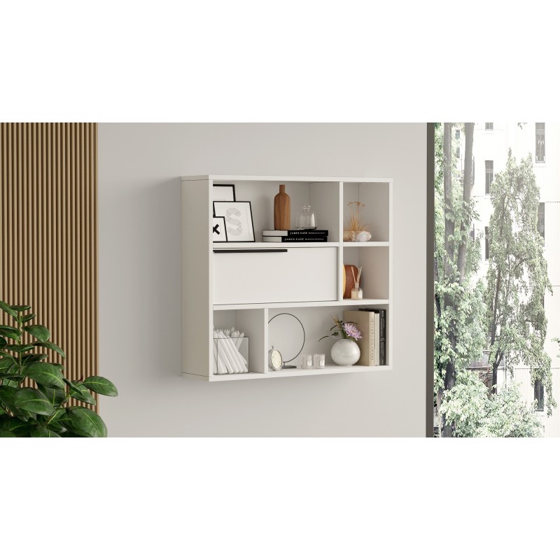 Hanah Home Wall Shelf On5-W White