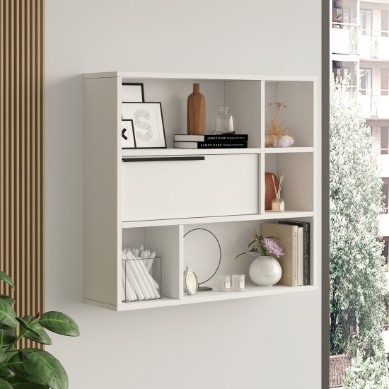 Wall Shelf On5-W White Hanah Home Wall Shelf On5-W White