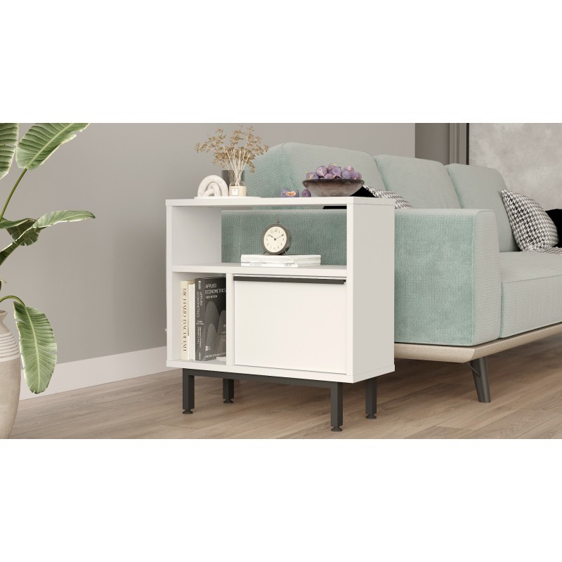 Side Table On6-W White