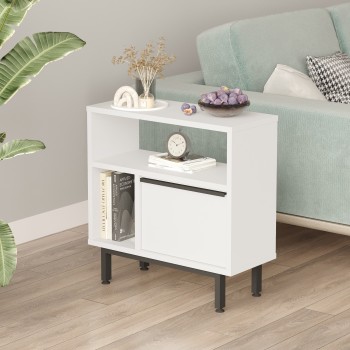 Side Table On6-W White