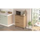 Kitchen Cabinet On8A-S Walnut Hanah Home Kitchen Cabinet On8A-S Walnut