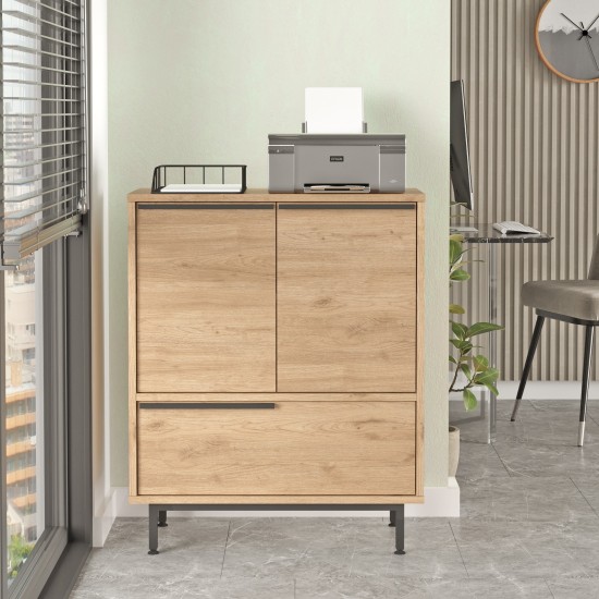 Multi Purpose Cabinet On8B-S Walnut