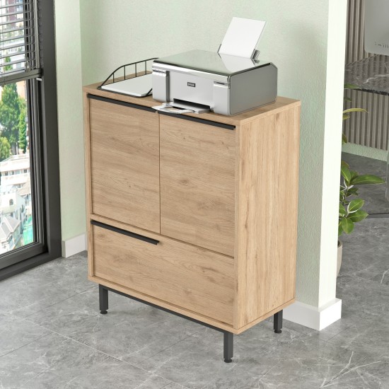 Multi Purpose Cabinet On8B-S Walnut
