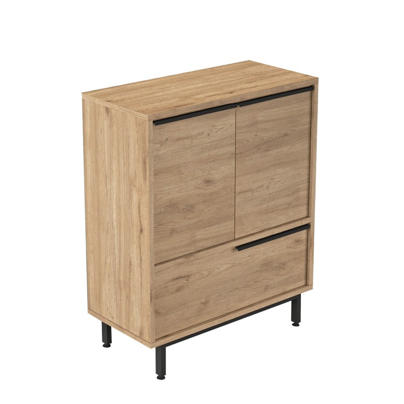 Παπουτσοθήκη Ono - Χρώμα Καρυδί - 74,8x90x90εκ