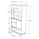 Hanah Home Kitchen Cabinet On9A-Su Walnut
Oak
