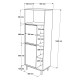 Ντουλάπι Μπάνιου 160x35.5x45.1εκ On10C-S Χρώμα Καρυδί Ντουλάπι Μπάνιου 160x35.5x45.1εκ On10C-S Χρώμα Καρυδί