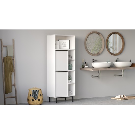 Ντουλάπι Μπάνιου 160x35.5x45.1εκ On10C-W - Λευκό Ντουλάπι Μπάνιου 160x35.5x45.1εκ On10C-W - Λευκό
