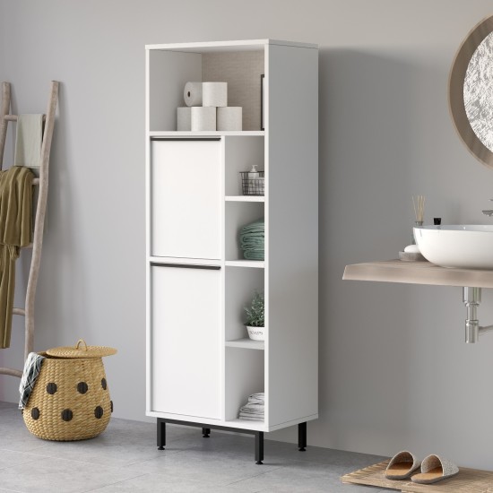 Ντουλάπι Μπάνιου 160x35.5x45.1εκ On10C-W - Λευκό Ντουλάπι Μπάνιου 160x35.5x45.1εκ On10C-W - Λευκό