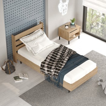 Single Bedstead On13-S Walnut