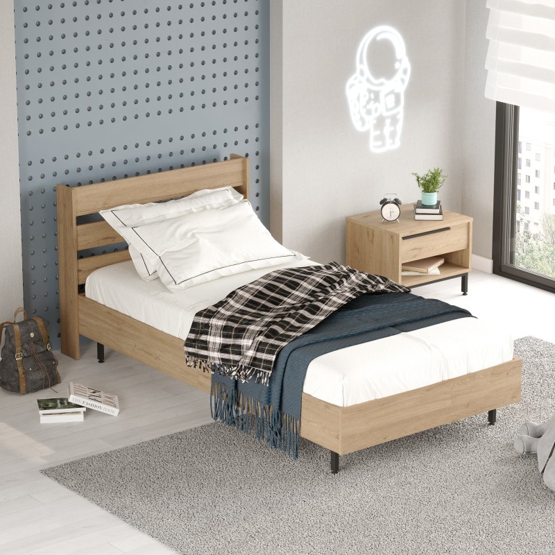 Single Bedstead On13-S Walnut