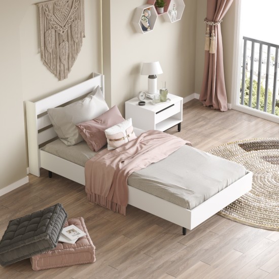 Single Bedstead On13-W White Single Bedstead On13-W White