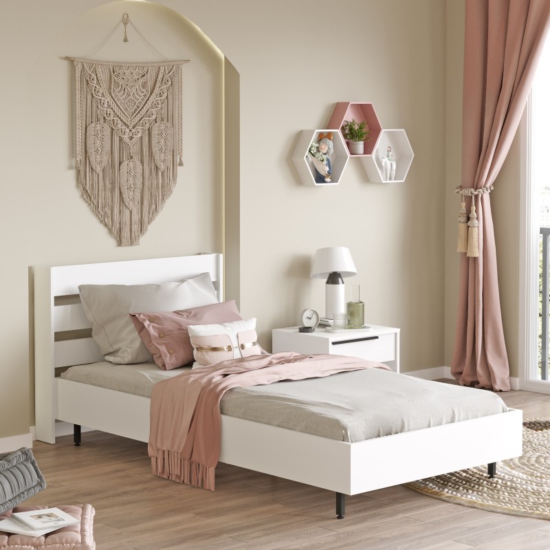 Single Bedstead On13-W White