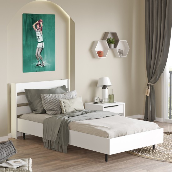 Single Bedstead On13-W White Single Bedstead On13-W White