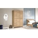 Wardrobe On15-S Walnut Hanah Home Wardrobe On15-S Walnut