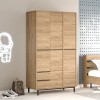 Hanah Home Wardrobe On15-S Walnut