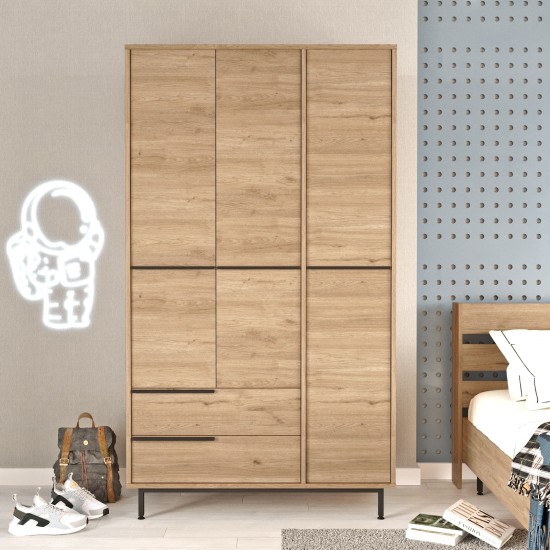 Wardrobe On15-S Walnut Hanah Home Wardrobe On15-S Walnut