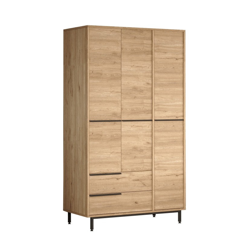 Hanah Home Wardrobe On15-S Walnut