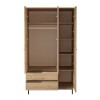 Hanah Home Wardrobe On15-S Walnut