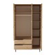 Wardrobe On15-S Walnut Hanah Home Wardrobe On15-S Walnut