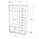 Wardrobe On15-S Walnut Hanah Home Wardrobe On15-S Walnut