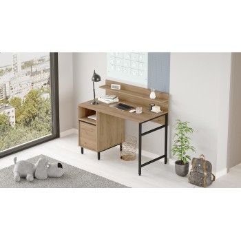 Study Desk On16-S Walnut