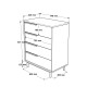 Dresser On17-W White Dresser On17-W White
