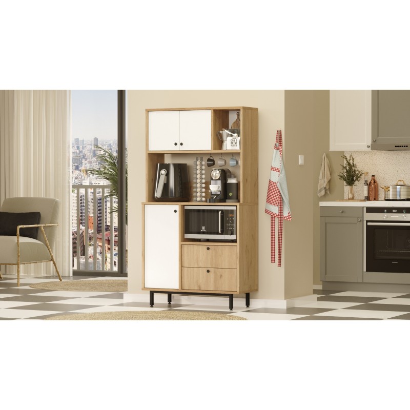 Multi Purpose Cabinet RE3-SW Oak
White
