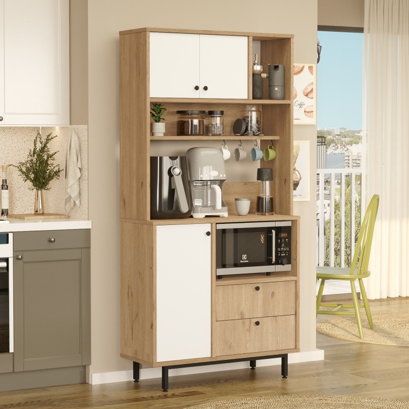 Multi Purpose Cabinet RE4-SW Oak
White
