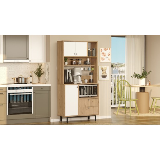 Multi Purpose Cabinet RE4-SW Oak
White Multi Purpose Cabinet RE4-SW Oak
White