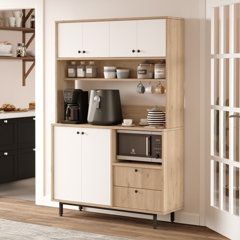 Multi Purpose Cabinet RE5-SW Oak
White