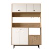Multi Purpose Cabinet RE5-SW Oak
White