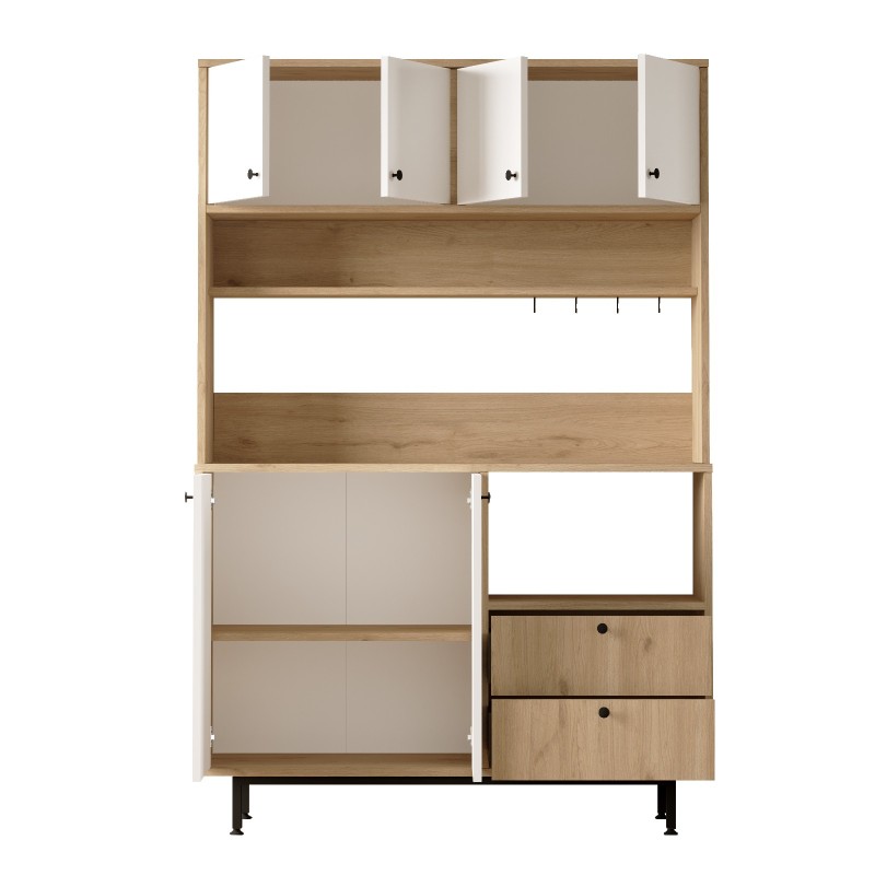 Multi Purpose Cabinet RE5-SW Oak
White