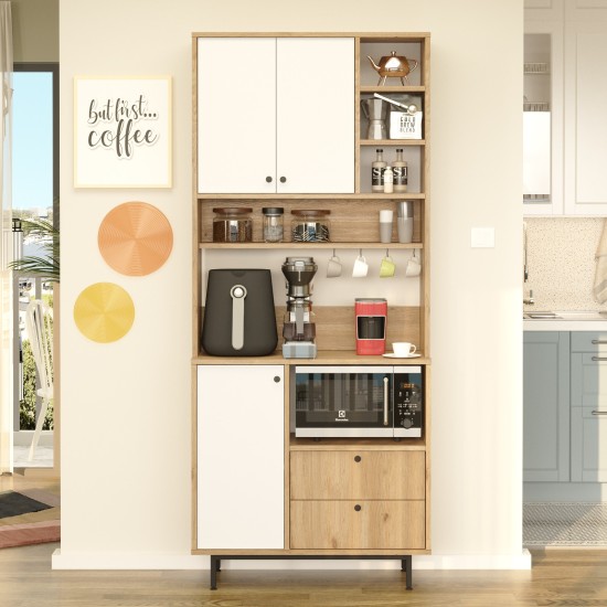 Multi Purpose Cabinet RE6-SW Oak
White Multi Purpose Cabinet RE6-SW Oak
White
