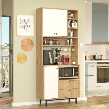 Multi Purpose Cabinet RE6-SW Oak
White
