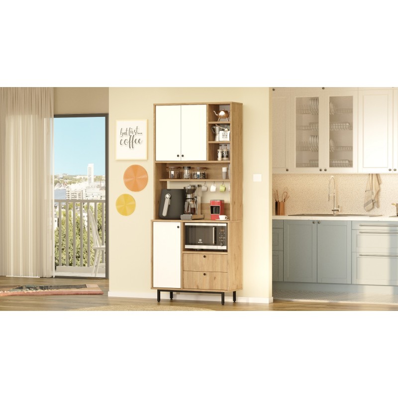 Multi Purpose Cabinet RE6-SW Oak
White