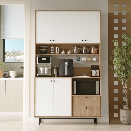 Multi Purpose Cabinet RE7-SW Oak
White Multi Purpose Cabinet RE7-SW Oak
White