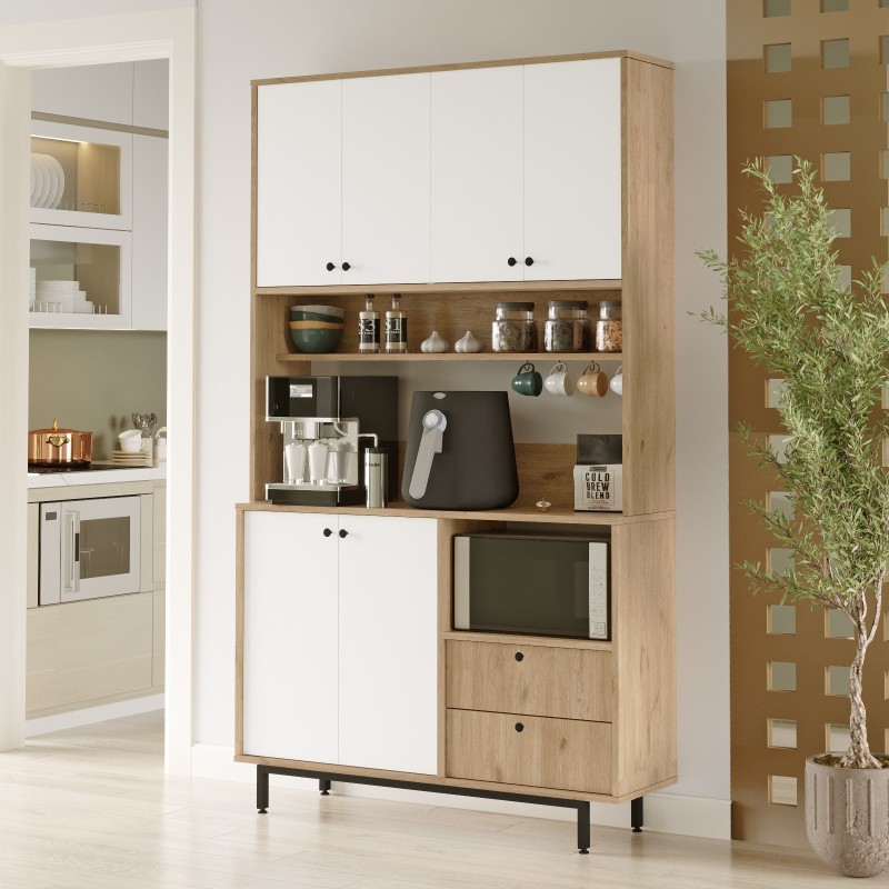 Multi Purpose Cabinet RE7-SW Oak
White