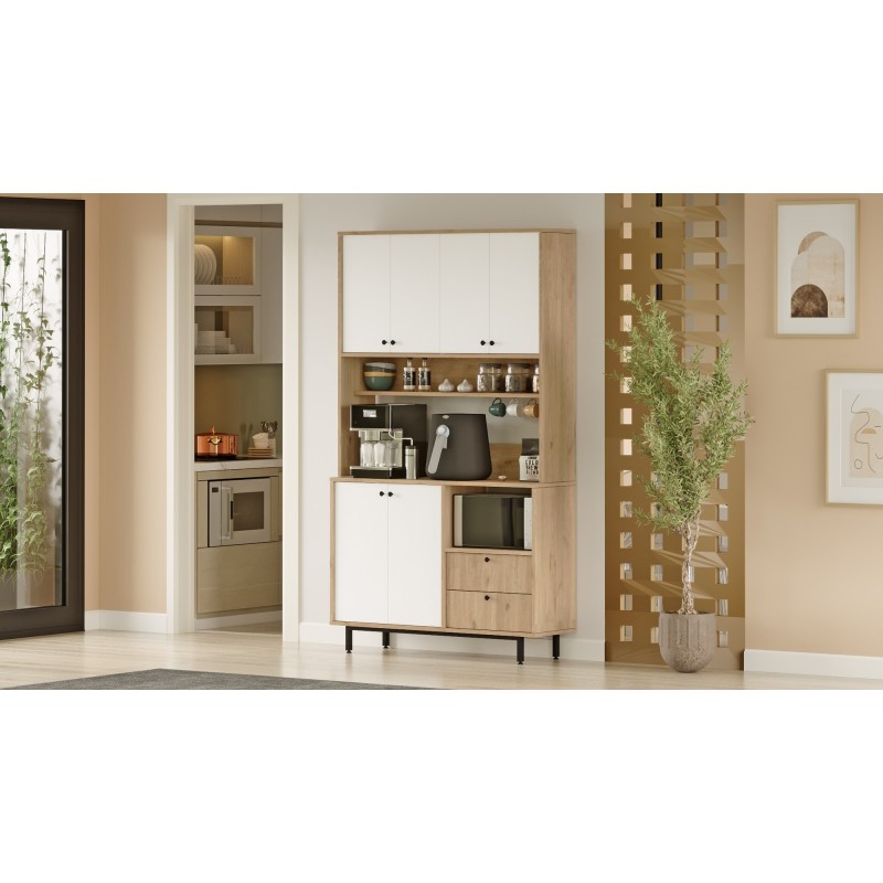Multi Purpose Cabinet RE7-SW Oak
White