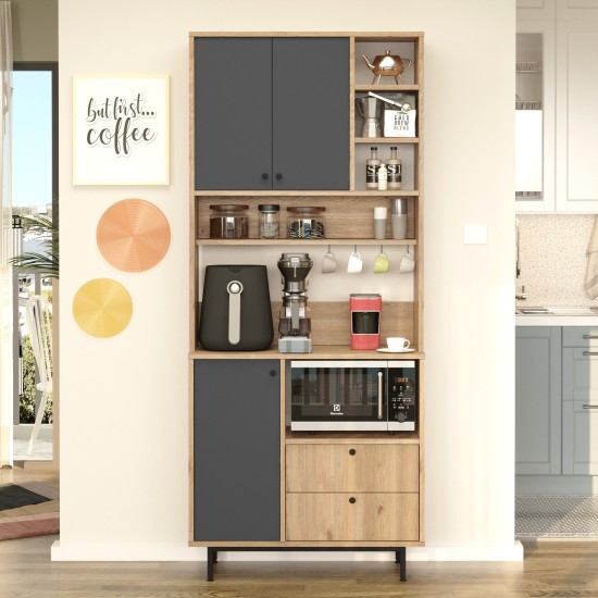 Multi Purpose Cabinet RE6-SA Oak
Anthracite Multi Purpose Cabinet RE6-SA Oak
Anthracite